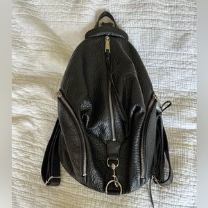 Rebecca Minkoff black leather Julian Backpack